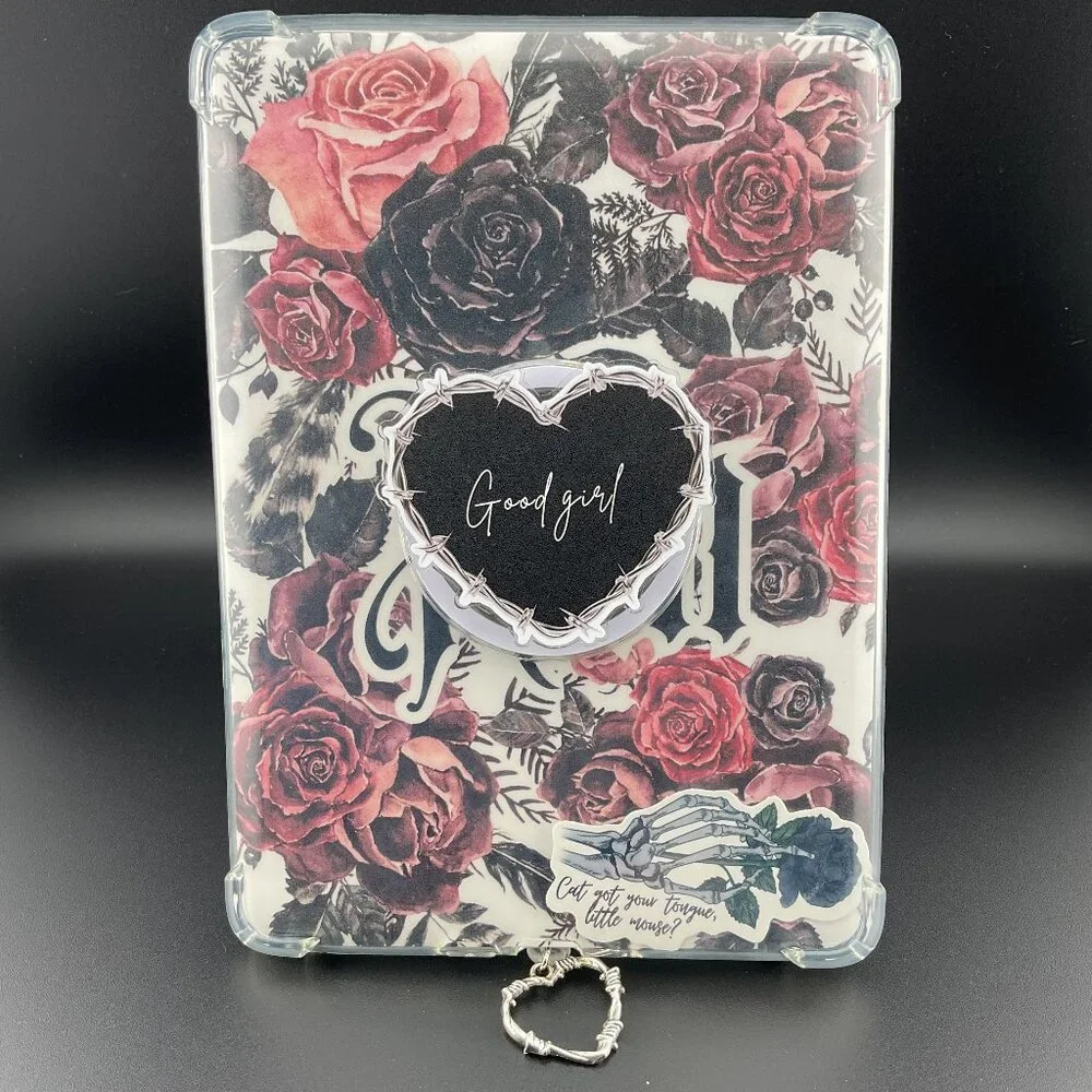 Kindle Haunting Adeline Bundle; Clear Mag Case, Insert, Grip, Dust Plug, Sticker